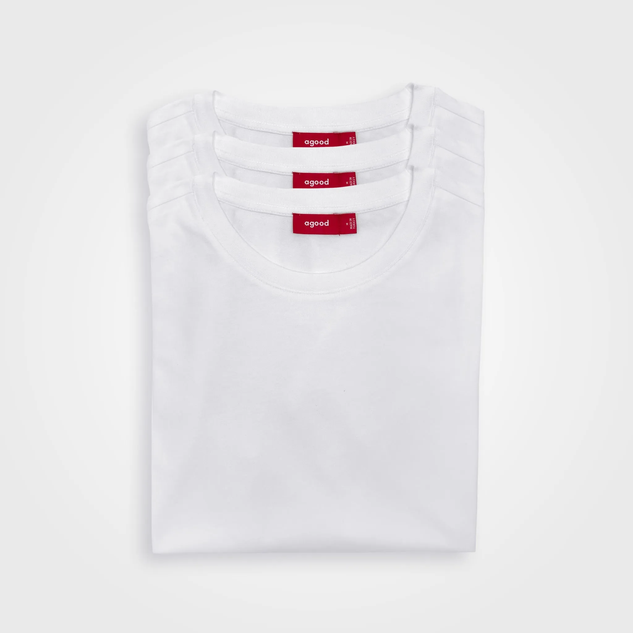 3 Pack | Women’s T-Shirts, Recycled Cotton, White