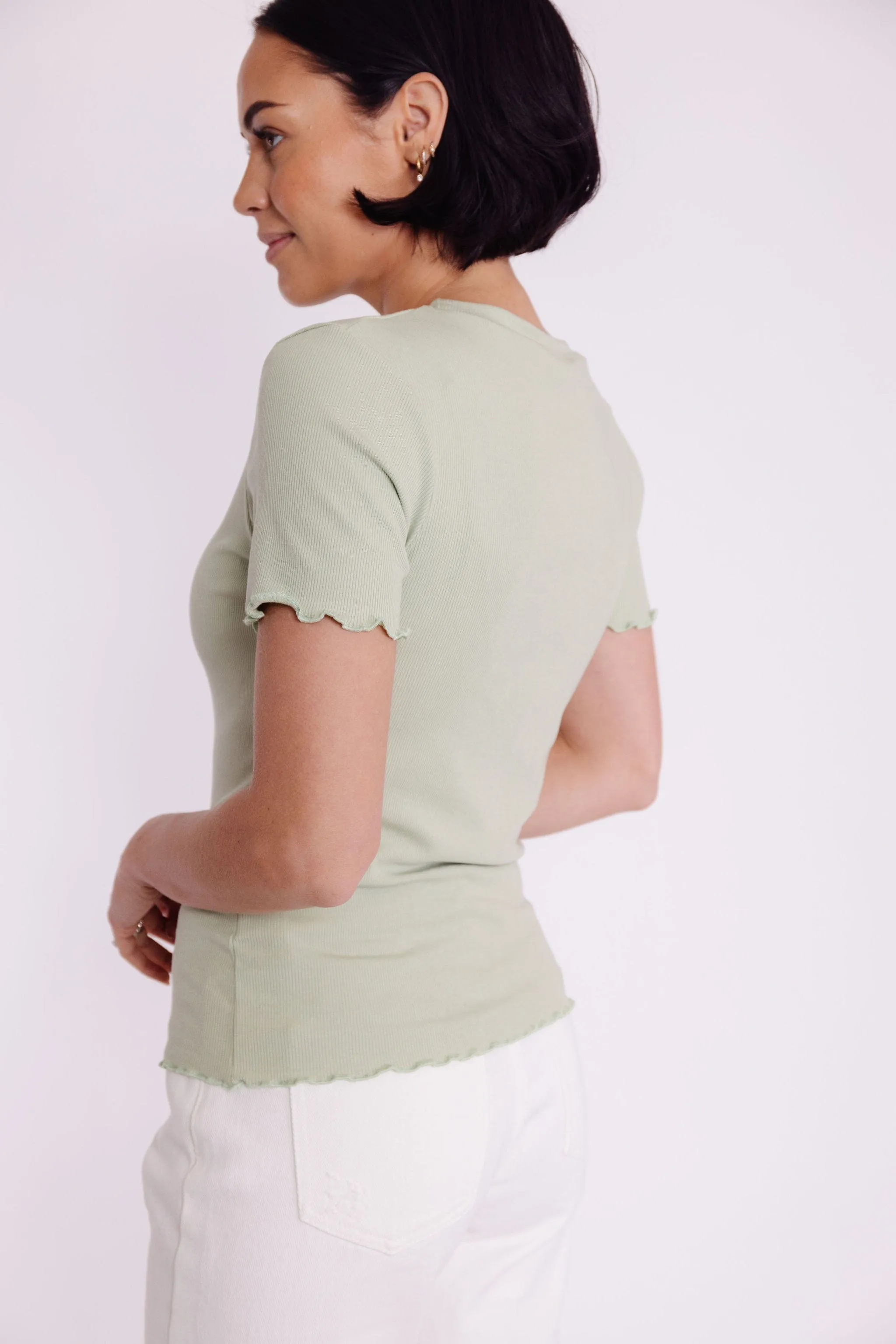 Beatrix Tee in Sage