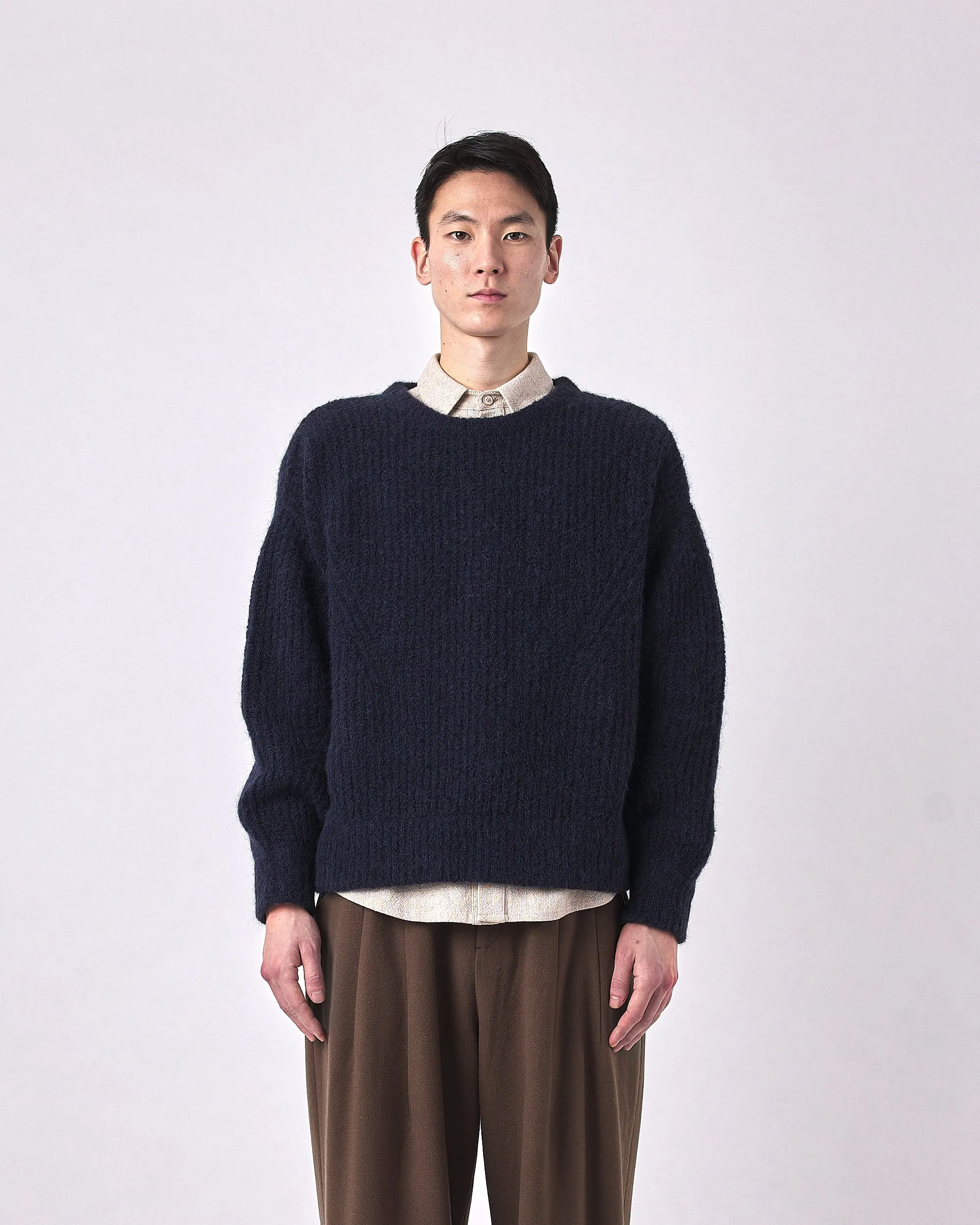 Brushed Airy Pullover - FW23 - Navy