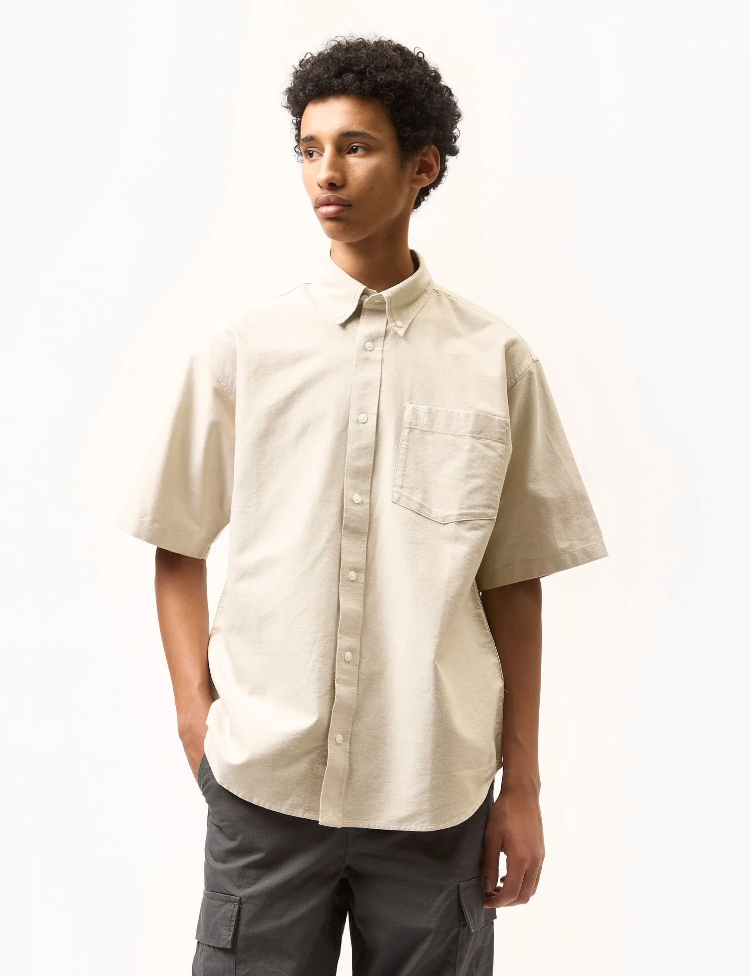 Carhartt-WIP Braxton Shirt - Agate Khaki/Wax