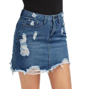 Casual Mini Denim Skirt