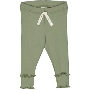 Cozy Me Rib Baby Leggings - Poetry Green