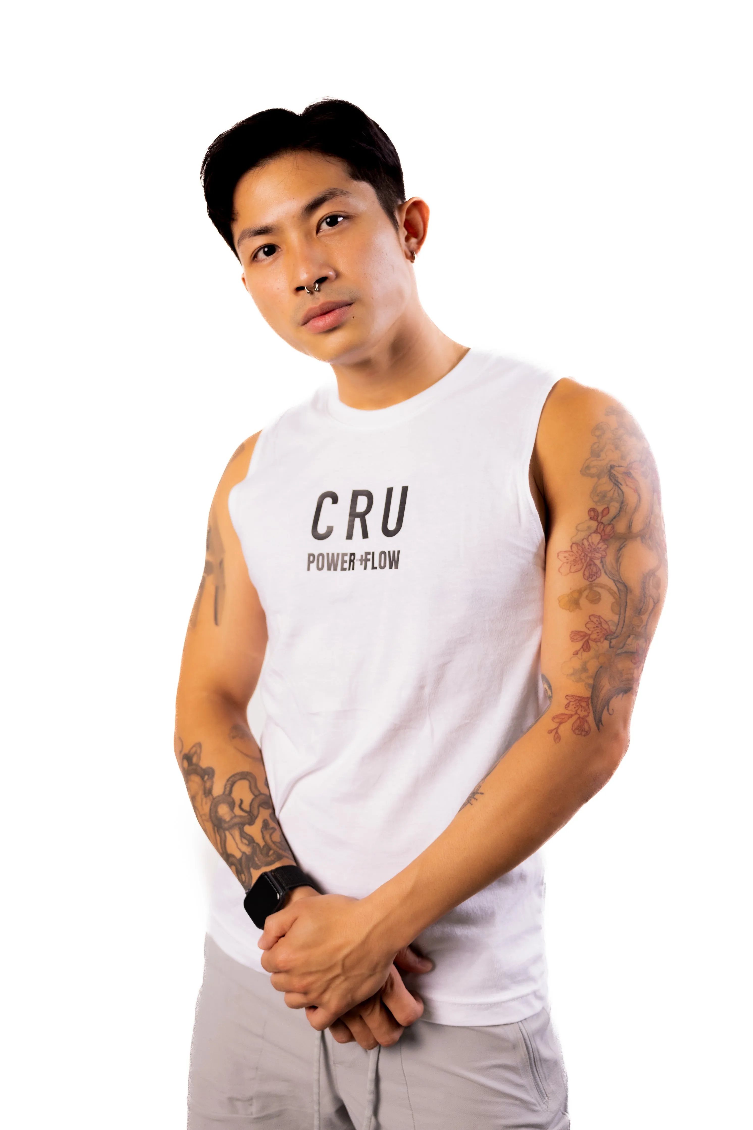 CRU X POWER FLOW Sleeveless Muscle Tank