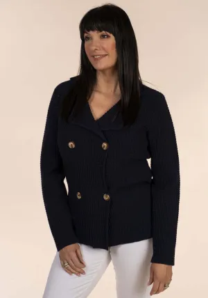 Double Breast Coat - Navy