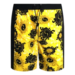 Dsquared2 Floral All Over Design Yellow Swim Shorts