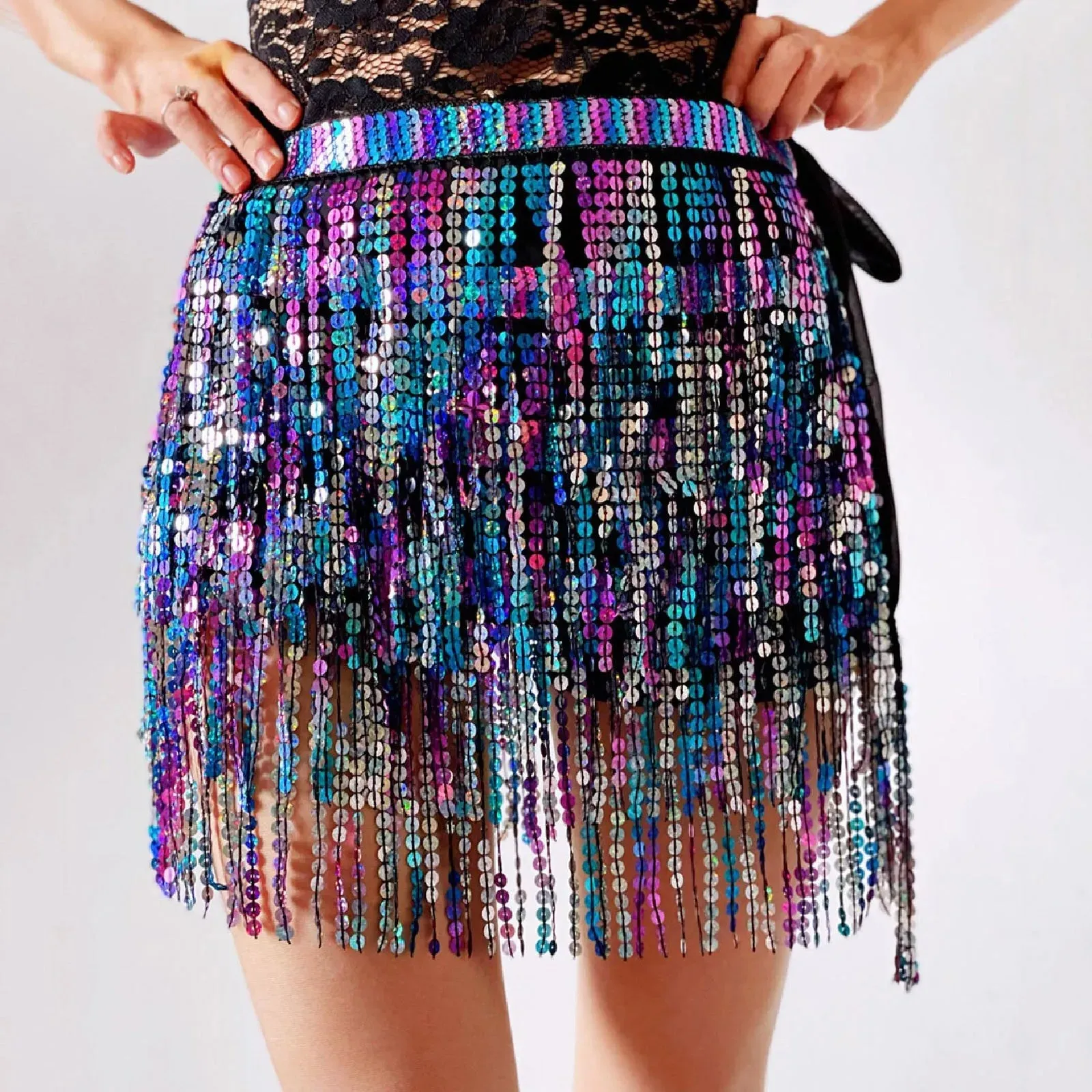 Fashion Glitter Sequined Night Club Wear Pencil Hip Package Mini New Skirt