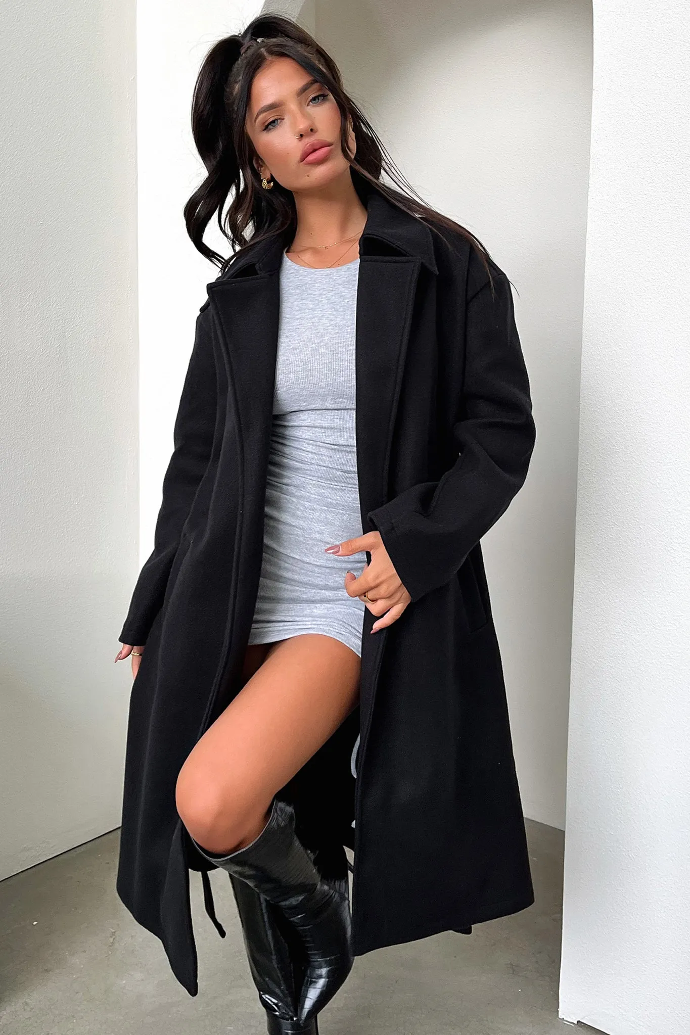 Francesca Coat - Black