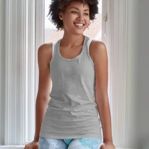 Grey Melange Tank Top