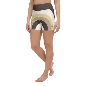 Humble Sportswear™ Abstract Brown Spandex Shorts