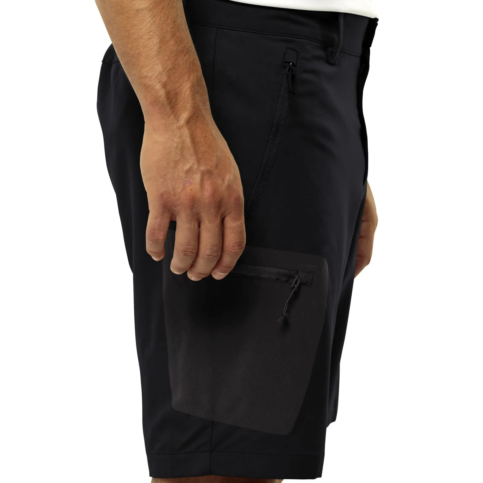 Jack Wolfskin Mens Active Track Walking Softshell Shorts - Black