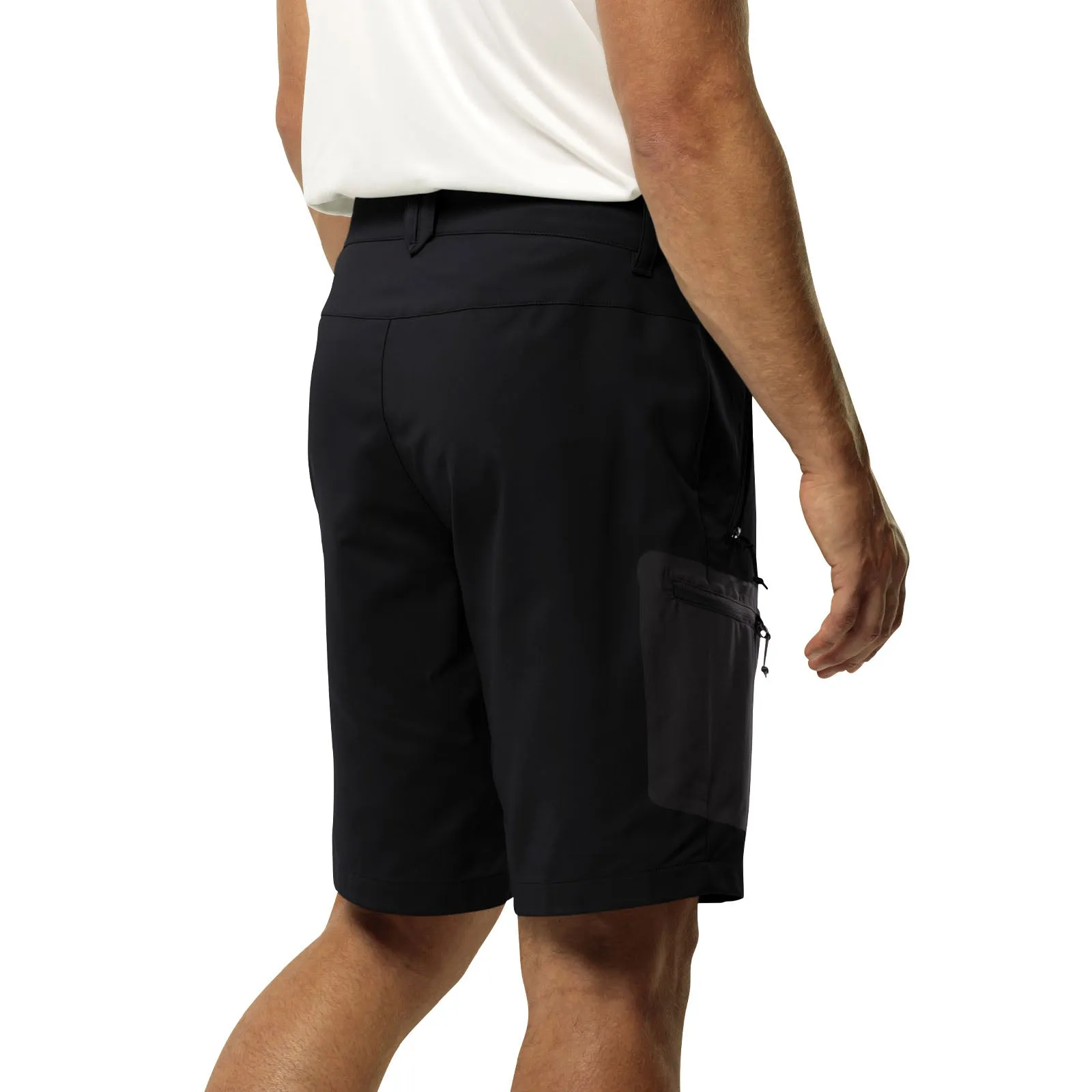 Jack Wolfskin Mens Active Track Walking Softshell Shorts - Black