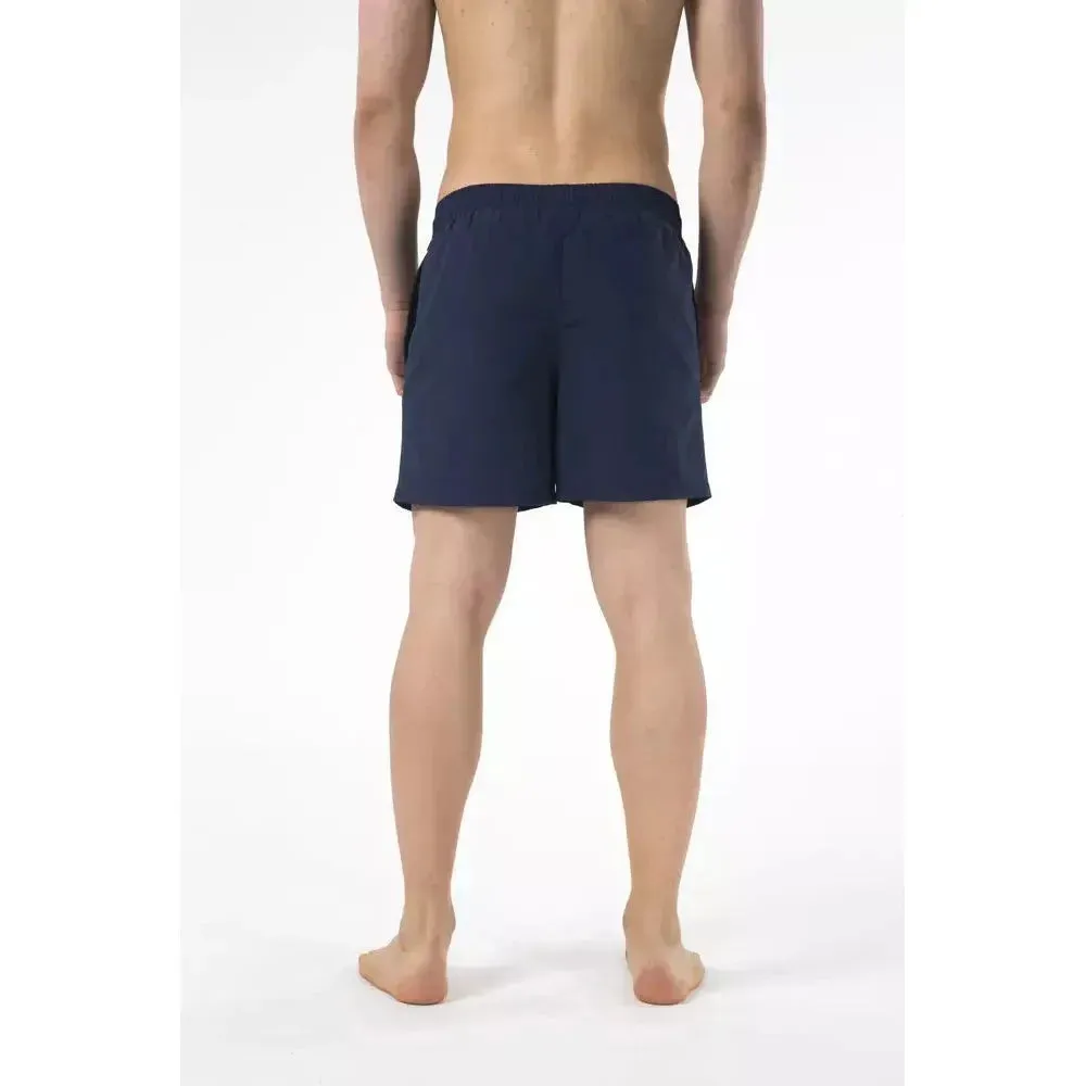 Just Cavalli Blue Nylon Men Swim Short