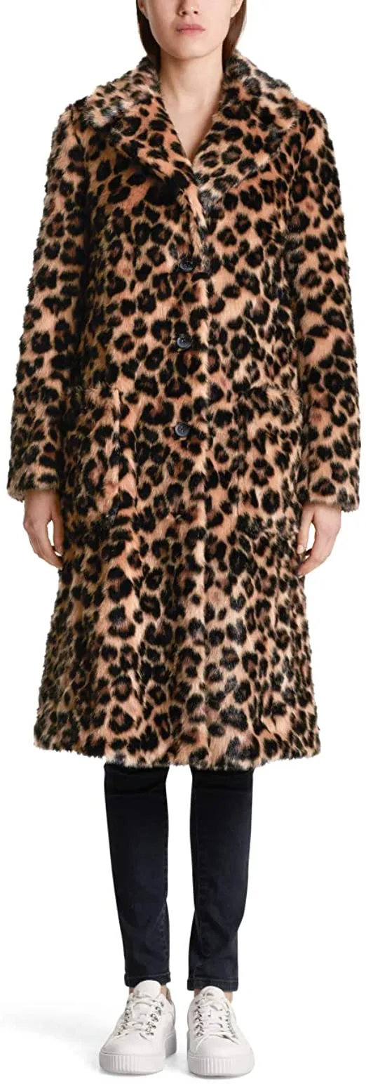 Marc Cain Collections Faux Fur Animal Print Coat MC 11.08 W93