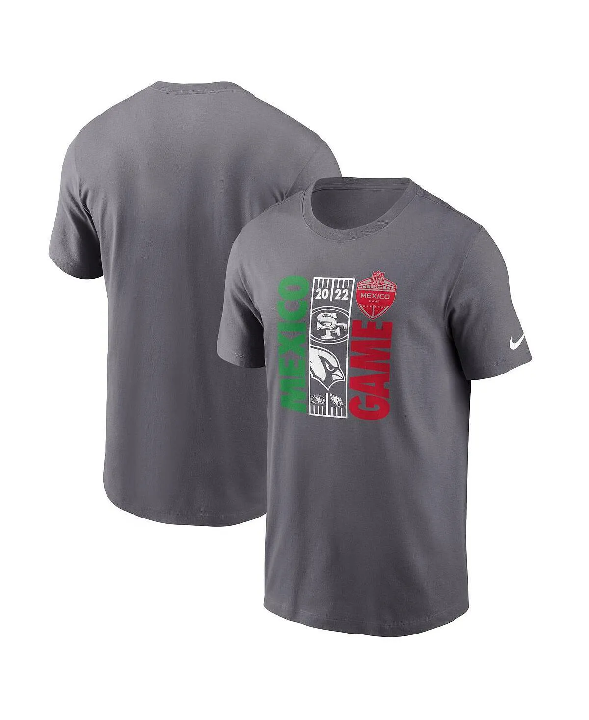 Men's Gray Heather San Francisco 49ers vs. T-Shirt Arizona Cardinals Essential Mexico Game Nike