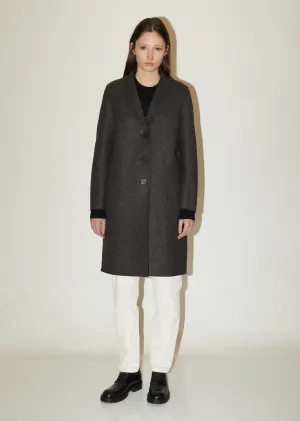 Overcoat Double Faced Wool Cocoon Coat