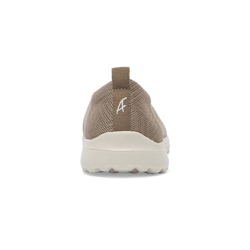 Perry Sneaker in Khaki Stretch