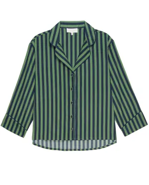 The Pajama Shirt. -- Seaside Stripe